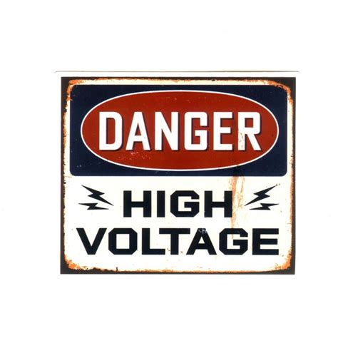 1277 Danger High Voltage Sign Width 8 Cm Decal Sticker Decalstar