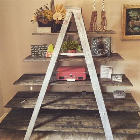 25 Incredibly Unique Shelving Ideas Old Wooden Ladders Unique