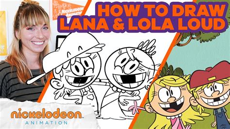 How To Draw Lana And Lola From The Loud House ️🎨 Draw Along W Jordan