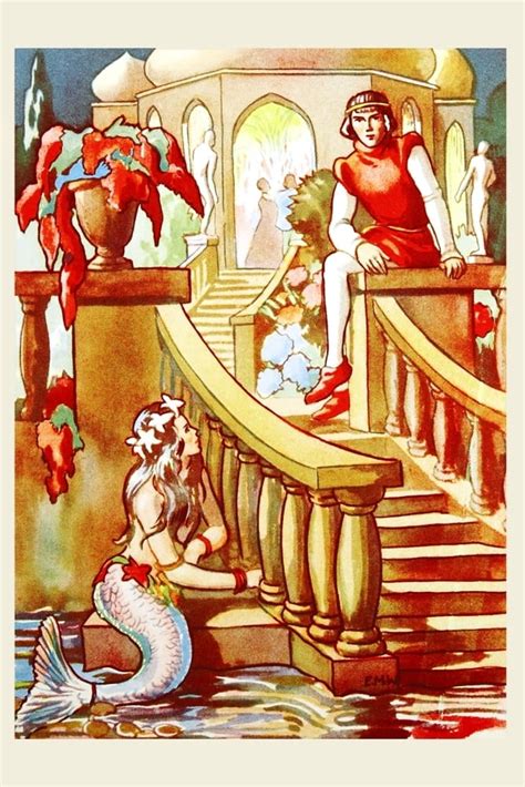 Book Illustration To The Tale The Little Mermaid By Hans Christian