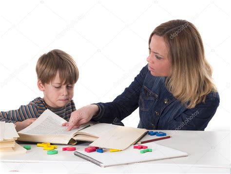 Mother Teaching Her Child Stock Photo By ©vesnac 44015225