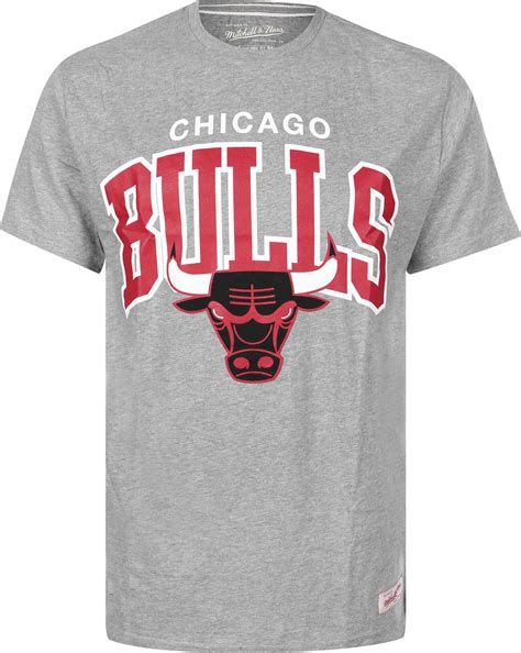 Mitchell And Ness Nba Chicago Bulls T Shirt Grey