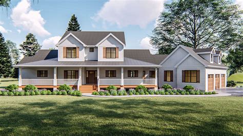 Farmhouse Plans One Story With Porch Cottage House Plans With Wrap