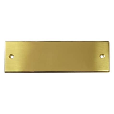 Brass Sign 120 X 40 Mm Rectangular With Personal Engraving Etsy