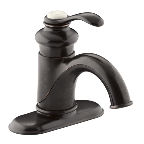 This bathroom sink faucet has an arching spout and a single handle for easy water control. Kohler Fairfax Centerset Bathroom Sink Faucet with Single ...