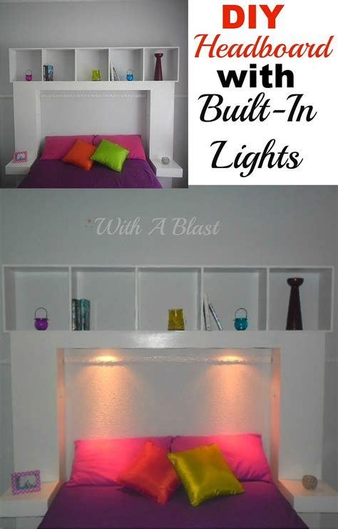 Easy Diy Headboard With Lights Which Cast A Lovely Glow ~ Link To Plans