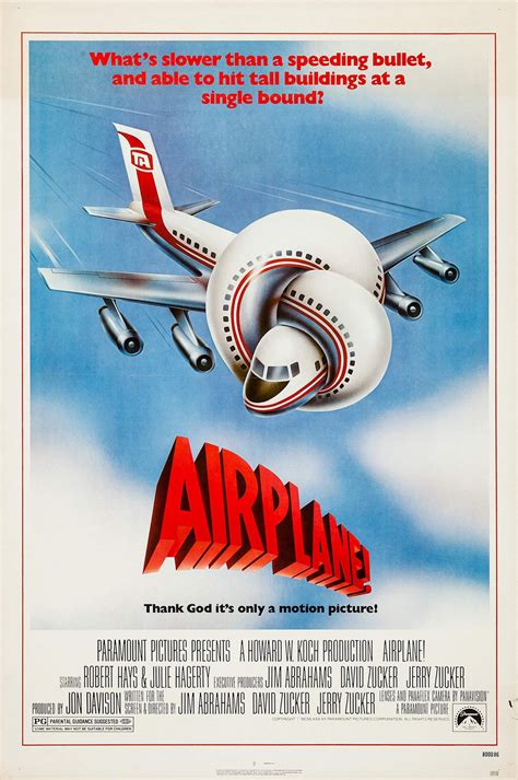 Airplane Extra Large Movie Poster Image Imp Awards
