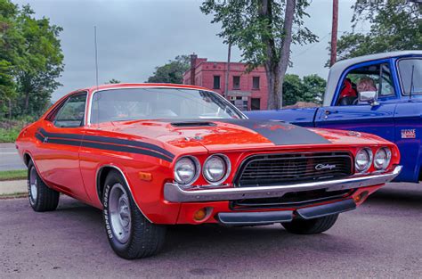 1972 Dodge Challenger Rt Muscle Car Stock Photo Download Image Now