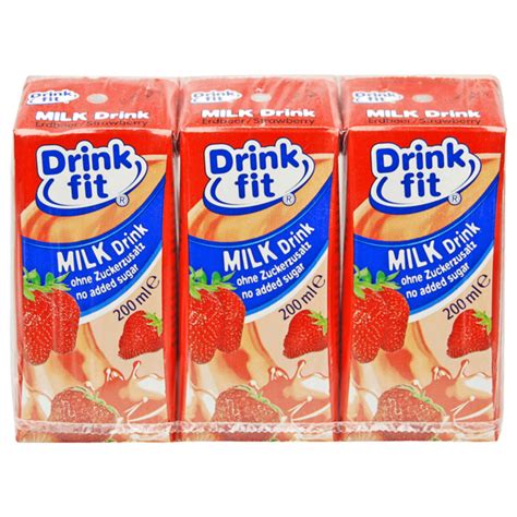 Drink Fit Milk Drink Erdbeere 3x200ml Bei Rewe Online Bestellen