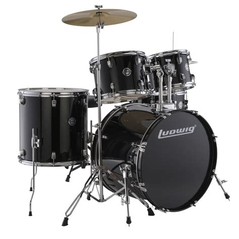 Ludwig Accent Fuse 5 Piece Complete Drum Set With 20 Inch Bass Drum