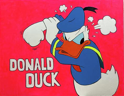Donald Duck Painting By Ekaterina Yushkova Fine Art America