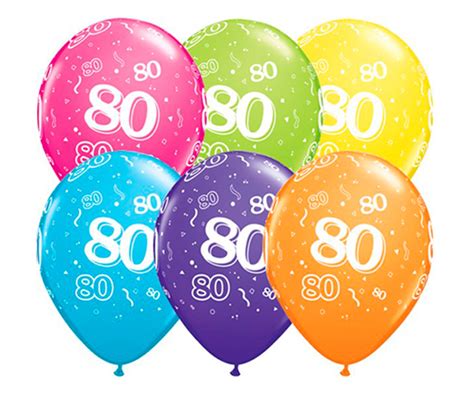 Globo 80 Años Feliz Cumpleaños Globofiesta