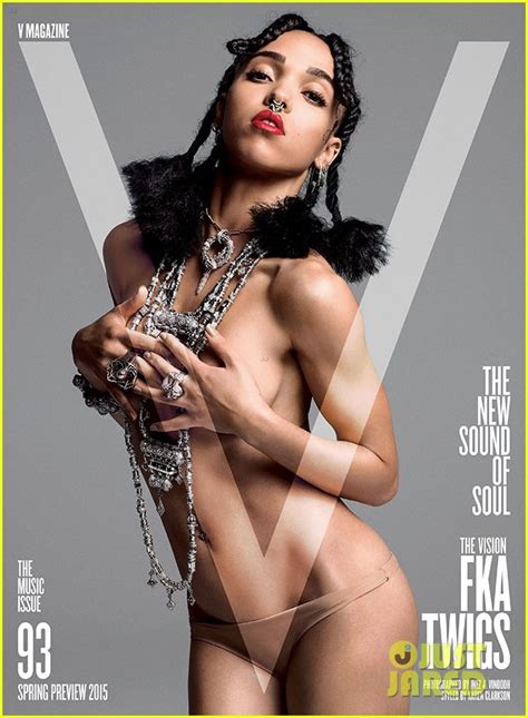 FKA Twigs Goes Topless Looks Nearly Naked For V Magazine Photo