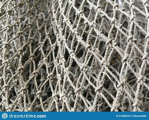 Old Rope Of Fishing Net Stock Photo Image Of Fishing 218580242