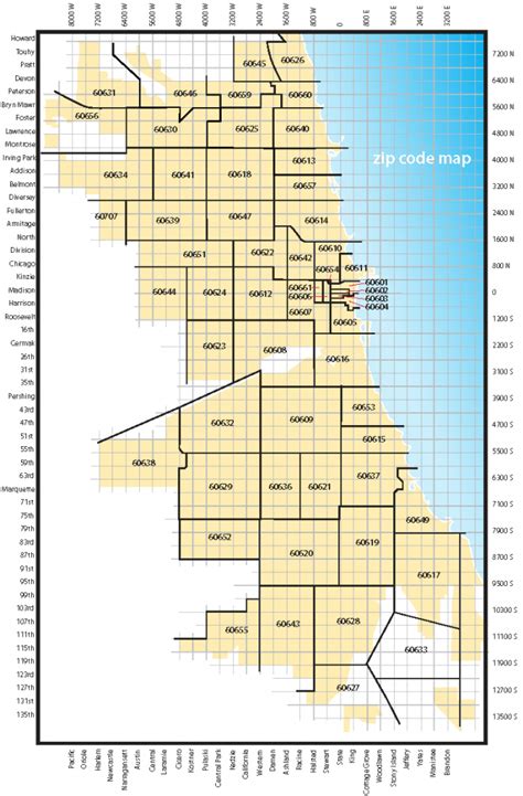 Chicago Zip Code Map Printable Printable Maps