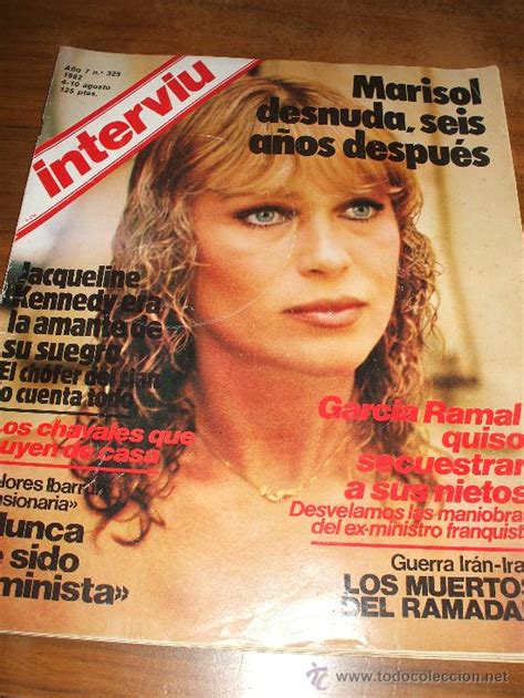 revista interviu con desnudo de marisol Comprar Revista Interviú en
