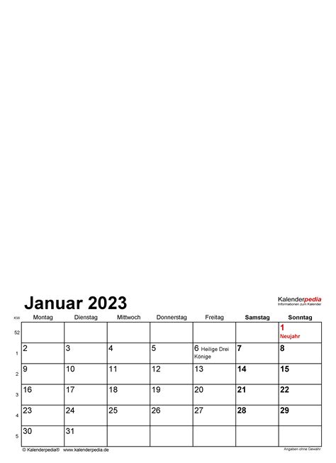 Kalender 2023 Zum Ausdrucken Als Pdf 17 Vorlagen Kostenlos Images