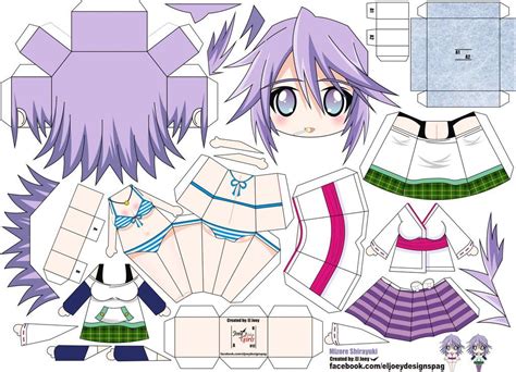Mizore Shirayuki Papertoy By Eljoeydesigns 3d Paper Crafts Paper Toys