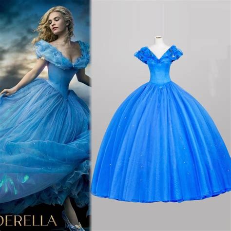 Buy 2015 Blue Cinderella Dress For Women Movie Costume