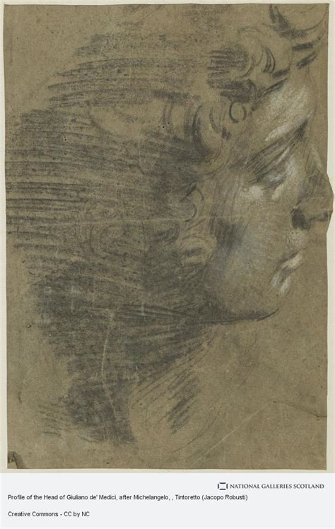Profile Of The Head Of Giuliano De Medici After Michelangelo