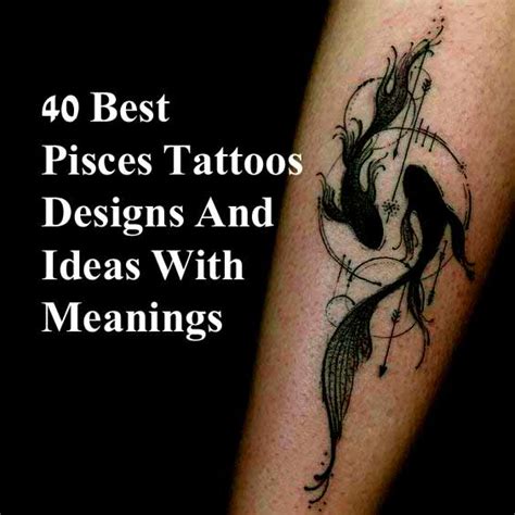 Black and grey pisces zodiac sign tattoo design for shoulder. Zodiac Tattoos- All 12 Zodiac Signs Tattoos And Their Meanings