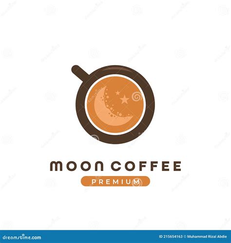 Crescent Moon Coffee Cafe Logo Coffee Shop Logo Template With Moon