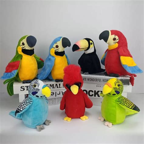 Electronic Pets Talking Parrot Toys Funny Sound Record Stuffed Animals