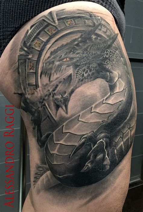Choosing an experienced artist with a proven track record will mean you get a vibrant and. Realistic Dragon Tattoo Black and gray Artist:Alessandro ...