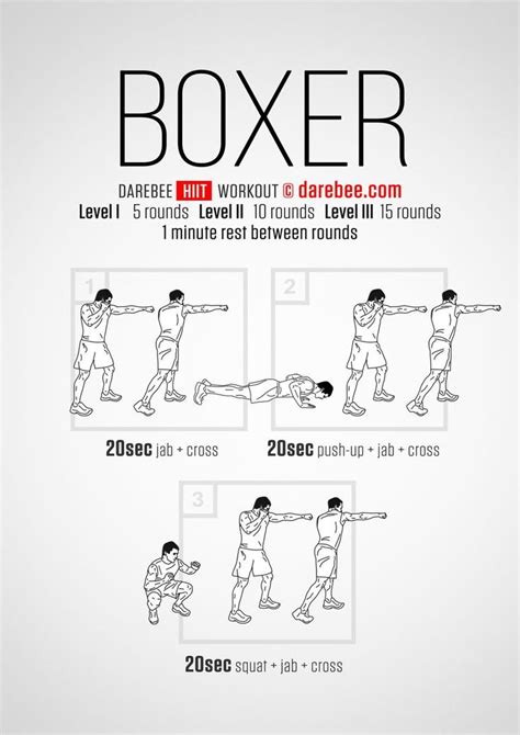 The Boxer Hiit Darebee Workout Boxing Training Workout Boxer