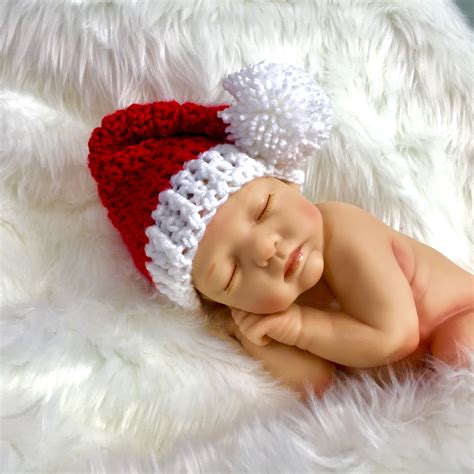 Newborn Santa Hat Free Crochet Pattern Okiegirlblingnthings