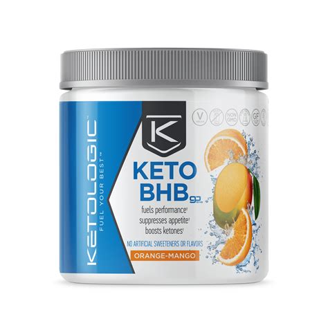 Ketologic Keto Bhb Exogenous Ketones Supplement Orange Mango 10 Servings