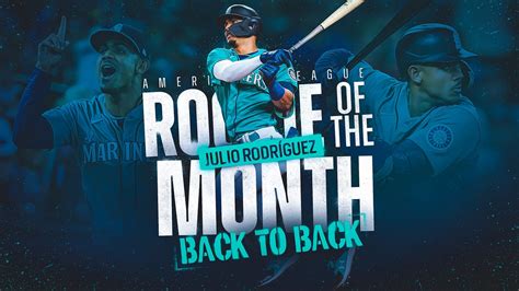 Julio Rodríguez Wins Second Consecutive Al Rookie Of The Month Award