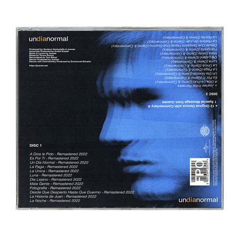 Juanes Un Dia Normal 20th Anniversary Remastered Extended Edition 2cd