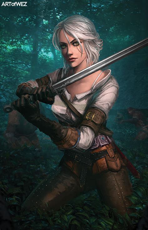 The Witcher 3 Ciri Fanart By W E Z On Deviantart