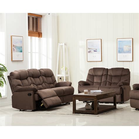 Sofa and loveseat sets morden style pu leather couch furniture upholstered 3 seat sofa couch and loveseat for home or office (2+3 seat). Container Reclining Sofa and Loveseat Set | Wayfair