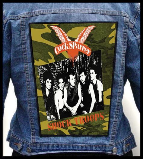 Cock Sparrer Shock Troops Photo Quality Printed Back Patch King Of Patches