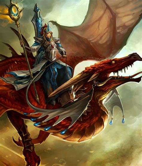 Elven Dragon Rider Fantasy Artwork Dragon Rider Warhammer Fantasy