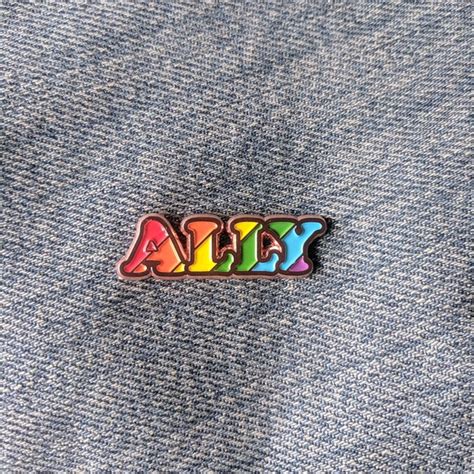 Lgbt Ally Pin Etsy