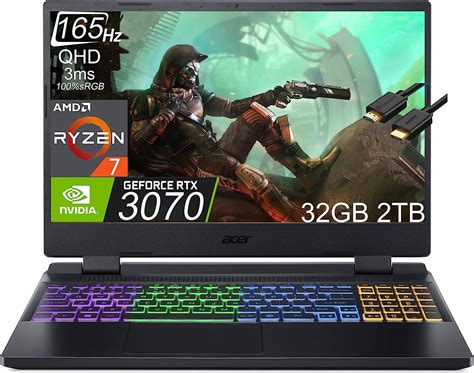 Acer Nitro 5 Ryzen 7 6800h · Rtx 3070 Laptop · 173 Qhd 2560 X