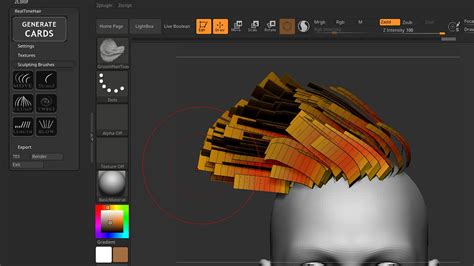 Artstation Real Time Hair Zbrush Plugin Resources