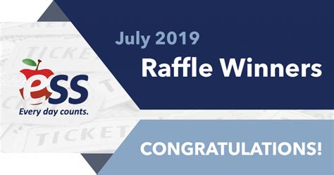 Congratulations To Our July 2019 Raffle Winners