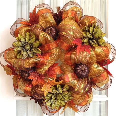 10 Fantastic Fall Wreath Ideas With Deco Mesh 2023