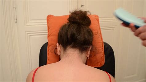 Asmr Back And Neck Massage With Brushing And Scratching Youtube