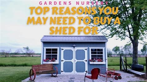 Top 09 Reasons You May Need To Buy A Shed For Gardens Nursery