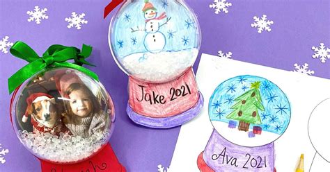 Diy Snow Globe Ornament Kids Can Make Crafting Cheerfully