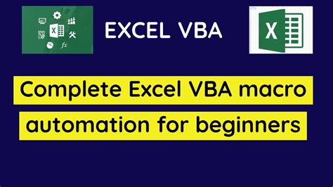Complete Excel Vba Macro Training From Beginner To Advanced Skills