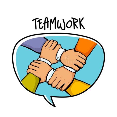 Teamwork Concept Stack Of Business Hands Cooperation Teamwork Group