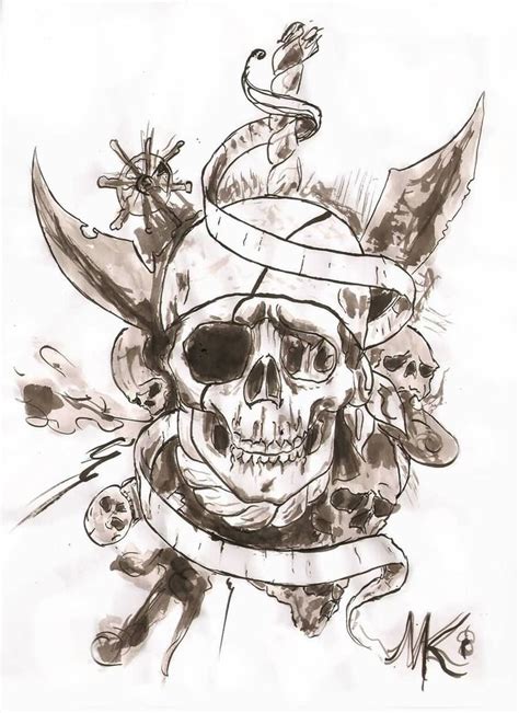 54 Pirate Tattoo Designs And Ideas Pirate Tattoo Pirate Skull