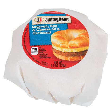 Jimmy Dean 48 Oz Sausage Egg And Cheese Breakfast Croissant 12case