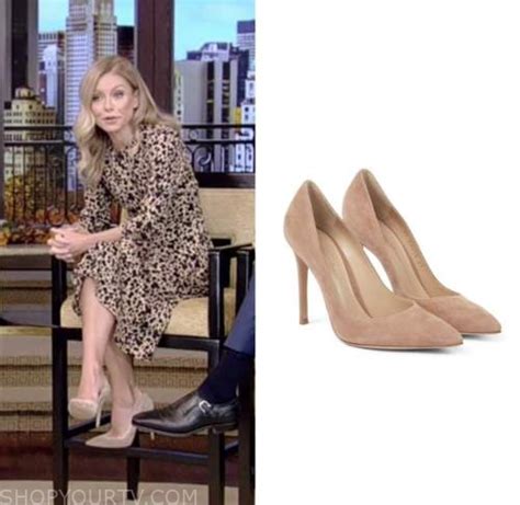 Kelly Ripa Beige Suede Pumps Live With Kelly And Ryan Fashion